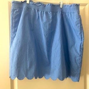 J crew size 20 scalloped skirt with pockets